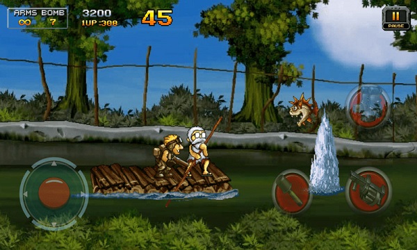 合金弹头无限币无敌版：一款用枪打一群小人物的闯关游戏